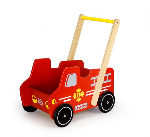 Antemergator din lemn cu masina de pompieri-0